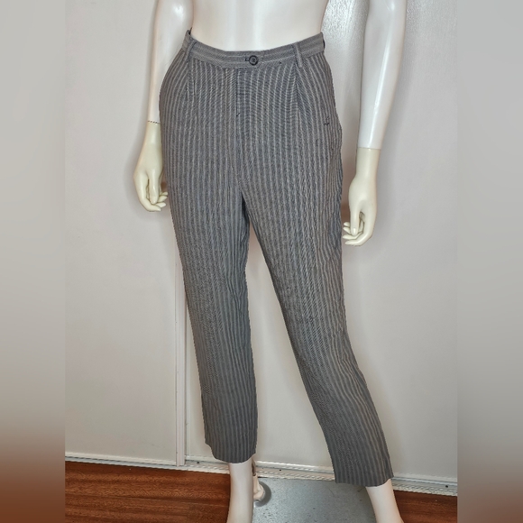 Max Studio Gray Pinstripe Trousers Size S - Picture 1 of 8